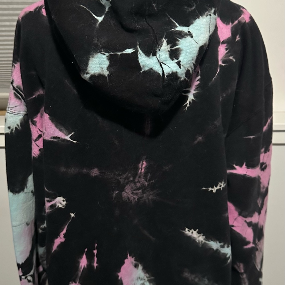 Tie-Dye Hoodie - Black, Pink, Blue